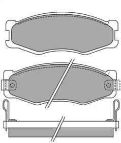 Комплект тормозных колодок AISIN ASN-2076